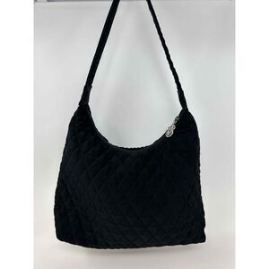 Vera Bradley Purse Handbag Shoulder Bag Black Quilted Classic Washable